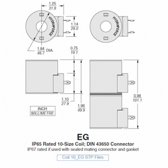 Coil 20VDC 19.1W h = 49.9mm